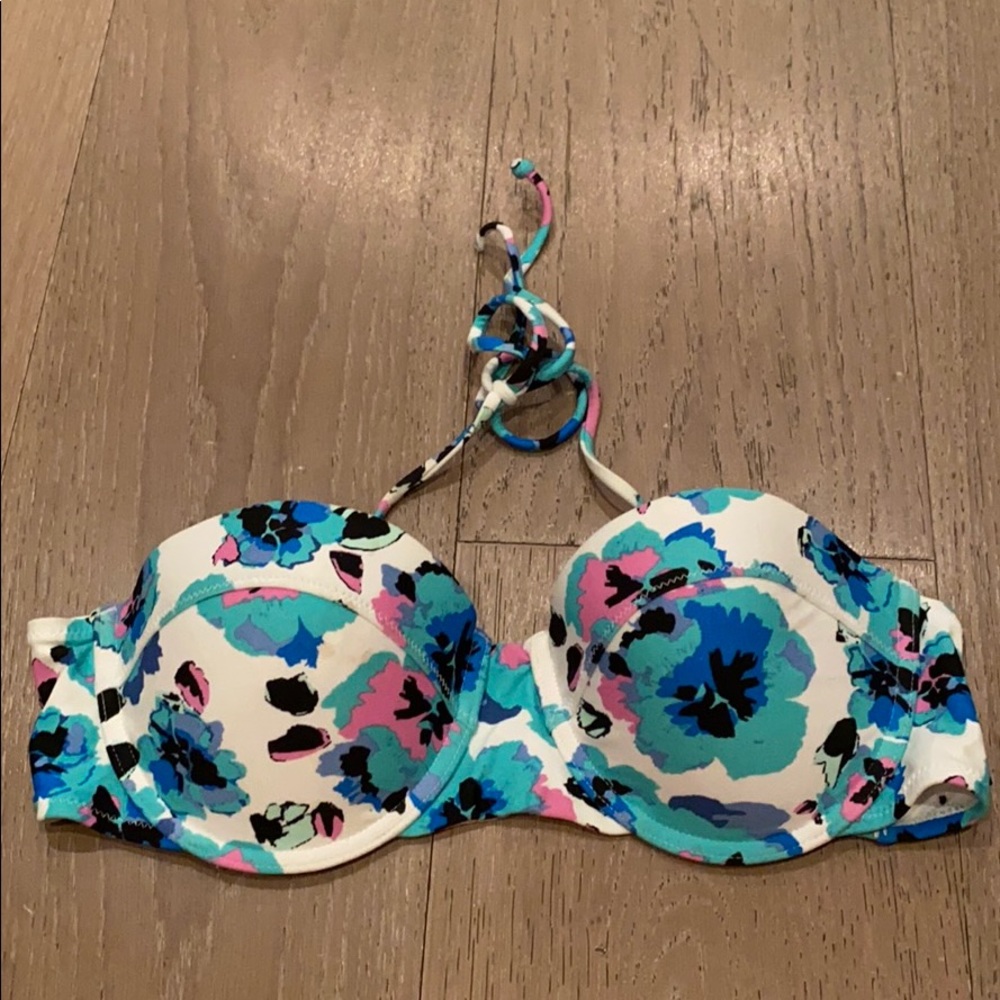 Volcom Floral Bikini Bra Top sz M